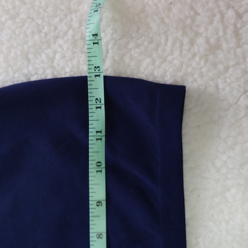 NWT Free People Intimately Navy Blue Scoop Neck Crop Tank Top Size M/L - Picture 6 of 6